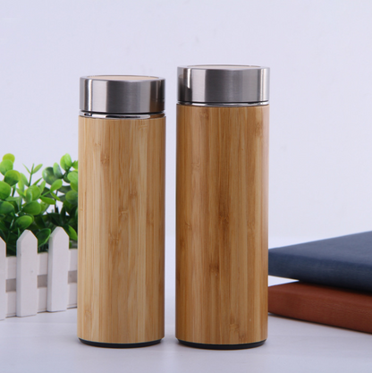 Divine Flow™ Bamboo Thermal Travel Tumbler