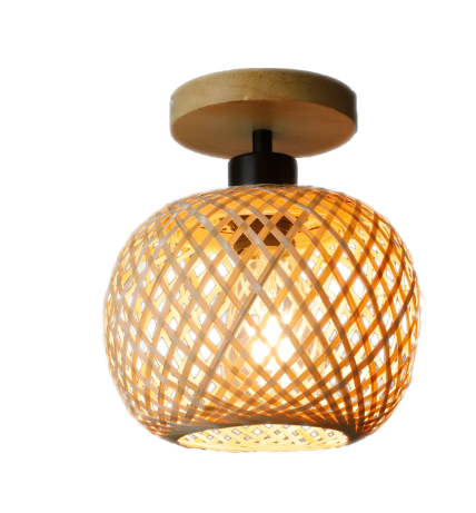 Divine Flow™ Bamboo Glow Pendant Lamp