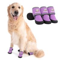 Waterproof Dog Boots for Large Dogs – Breathable Outdoor Dog Shoes (4-Pack)