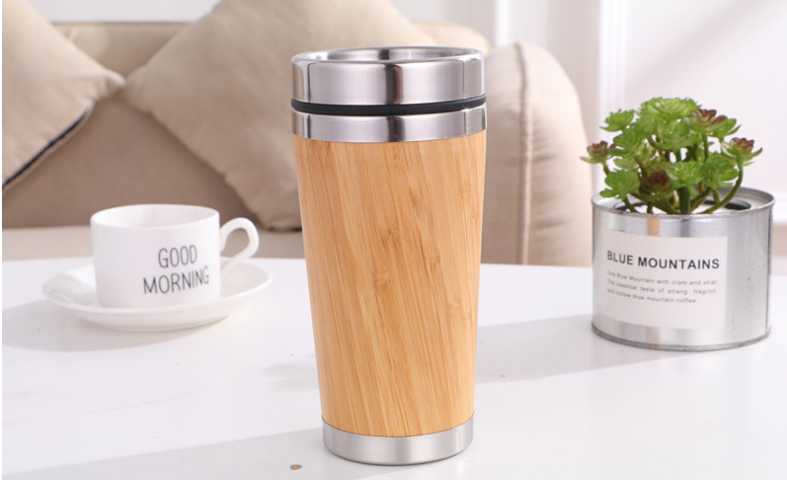 Divine Flow™ Bamboo Car Cup, Coffee Mug, Tea Cup